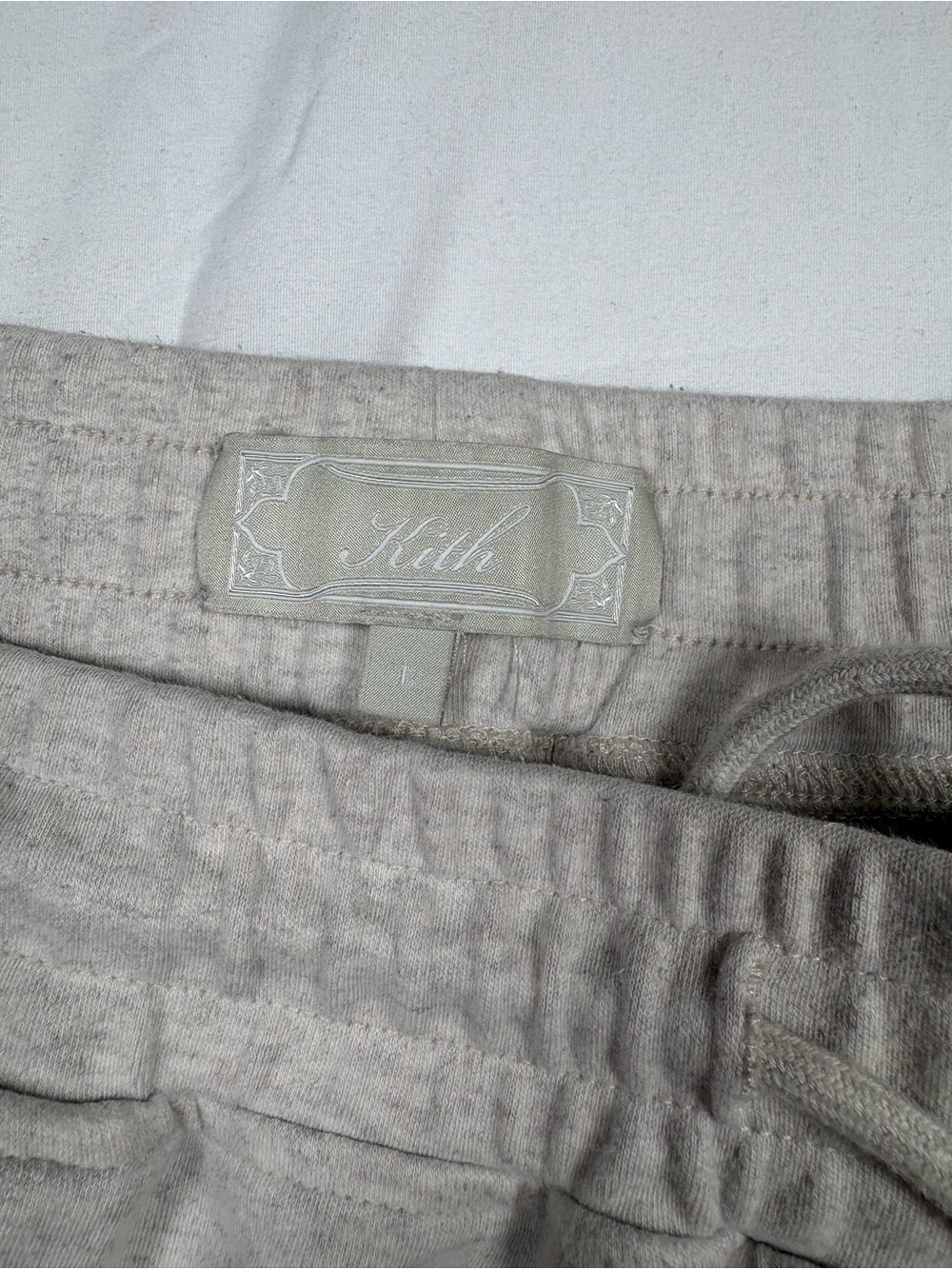Kith Light Gray Drawstring Joggers - Picture 6 of 14